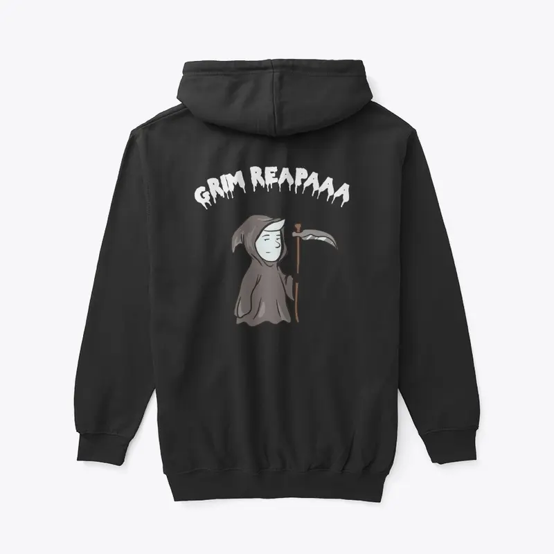 Side Eye Guy Grim Reapaa Full Zip Hoodie